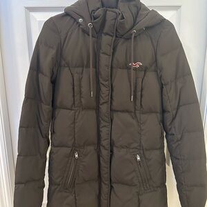 Hollister Dark Brown Hooded Jacket